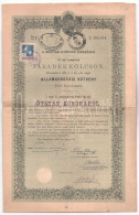 Budapest 1903. "Magyar Korona Országai 4%-al Kamatozó Járadékkölcsön" 500K-ról Szelvényekkel, Szárazpecséttel, Bélyegzés - Ohne Zuordnung