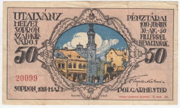 Sopron 1919. 50f Városi Szükségpénz T:III - Ohne Zuordnung