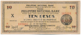 Fülöp-szigetek / Iloilo 1941. 10P T:F Philippines / Iloilo 1941. 10 Pesos C:F Krause P#S309a - Unclassified