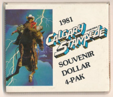 Kanada 1981. 1$ Ni "Calgary Stampede Souvenir Dollar - Saddle Bronc Ride" érmeszett Eredeti Tokban (4xklf) T:UNC Canada  - Ohne Zuordnung