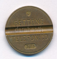 Olaszország / Milánó 1976. Sárgaréz Telefon Bárca T:XF Italy / Milan 1976. Brass Telephone Token C:XF - Ohne Zuordnung
