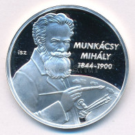 Ifj. Szlávics László (1959-) 2011. "Nagy Magyarok / Munkácsy Mihály 1844-1900" Kétoldalas, Peremen Jelzett Ag Emlékérem  - Non Classificati