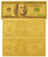 Amerikai Egyesült Államok 1999. 100$ (3db/2xklf) Aranyfóliás Bankjegy Replikák T:UNC USA 1999. 100 Dollars (3pcs/2xdiff) - Non Classificati