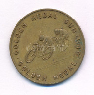 Nagy-Britannia DN "Golden Medal Gum - Kerékpár" Kétoldalas Bronz Rágógumi Zseton (25mm) T:1- Patina Great Britain ND "Go - Non Classés