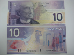2001 2002 Canadian  $10 Banknote Ten Dollar CAD Bank Of Canada UNC Number Random - Canada