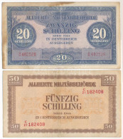 Ausztria / Szövetséges Megszállás 1944. 20Sch + 50Sch T:F Fo. Austria / Allied Occupation 1944. 20 Schilling + 50 Schill - Non Classés