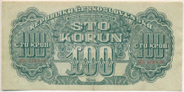 Csehszlovákia 1944. 100K T:F Czechoslovakia 1944. 100 Korun C:F  Krause P#48 - Ohne Zuordnung