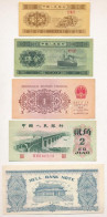 Kína 1953. 1f + 5f + 1962. 1j + 2j + DN 50.000.000HBN égetési Pénz T:F China 1953. 1 Fen + 5 Fen + 1962. 1 Jiao + 2 Jiao - Unclassified