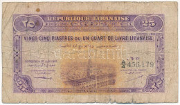 Libanon 1942. 25P T:VG Lebanon 1942. 25 Piastres C:VG Krause 36. - Sin Clasificación