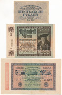 Németország / Weimari Köztársaság 1922. 5000M + 1923. 20.000M + Szocialista Szövetségi Szovjet Köztársaság 1919. 60R T:A - Unclassified