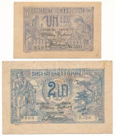 Románia 1920. 1L + 2L T:F  Romania 1920. 1 Leu + 2 Lei C:F  Krause P#26, P#27 - Ohne Zuordnung