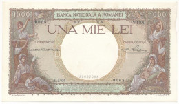 Románia 1939. 1000L T:AU,XF (hajtatlan)  Romania 1939. 1000 Lei C:AU,XF (unfolded) - Sin Clasificación