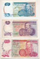 Seychelles-szigetek 1976. 10R + 1977. 20R + 100R T:AU,F Seychelles 1976. 10 Rupees + 1977. 20 Rupees + 100 Rupees C:AU,F - Ohne Zuordnung