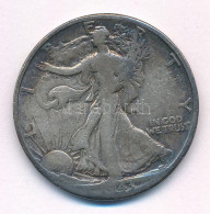Amerikai Egyesült Államok 1943. 1/2$ Ag "Walking Liberty" T:F Patina USA 1943. 1/2 Dollar Ag "Walking Liberty" CF Patina - Non Classificati
