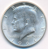 Amerikai Egyesült Államok 1964. 1/2$ Ag "Kennedy" T:AU USA 1964. 1/2 Dollar Ag "Kennedy" C:AU  Krause KM#202 - Ohne Zuordnung