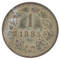 Ausztria 1885. 1kr Cu T:2 Patina, Korrózió  Austria 1885. 1 Kreuzer Cu C:XF Patina, Corrosion - Ohne Zuordnung