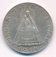 Ausztria 1934. 5Sch Ag "Mariazelli Madonna" T:VF Patina, Durva Ph. Austria 1934. 5 Schilling Ag "Madonna Of Mariazell" C - Non Classés