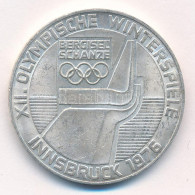 Ausztria 1976. 100Sch Ag "Innsbruck - XII. Téli Olimpia / Lesikló Sánc" T:2  Austria 1976. 100 Schilling Ag "Winter Olym - Non Classés