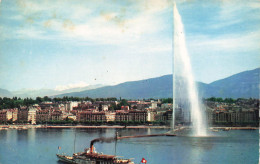 SUISSE - Genève - Le Jet D'eau Et Le Mont Blanc - Colorisé - Carte Postale Ancienne - Genève