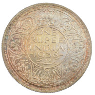 Brit-India 1938. 1R Ag "VI. György" (11,69g) T:1,1- Patina British India 1938. 1 Rupee Ag "George VI" (11,69g) C:UNC,AU  - Ohne Zuordnung