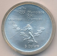 Kanada 1975. 5D Ag "Montreali Olimpia - Gerelyhajítás" T:UNC Canada 1975. 5 Dollars Ag "Montreal Olympiad - Javelin" C:U - Unclassified