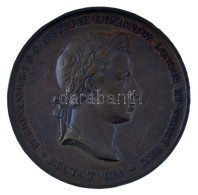 Ausztria 1838. "V. Ferdinánd Megkoronázása" Bronz Koronázási Emlékérem. Szign.: L. Manfredini F. (52mm) T:XF Ph, Karc Au - Ohne Zuordnung