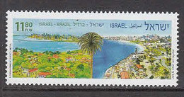 Delcampe - 2020 Israel Links With Brazil  Complete Set Of 1 MNH @ BELOW Face Value - Ongebruikt