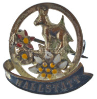 Ausztria ~1920-1930. "Hallstatt" Festett Fém Jelvény (22x21mm) T:VF Asutria ~1920-1930. "Hallstatt" Painted Metal Badge  - Non Classés