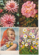**, * 16 Db Főleg MODERN Virág Motívum Képeslap / 16 Mostly MODERN Flower Motive Postcards - Ohne Zuordnung