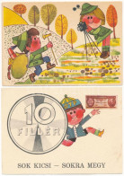 ** 4 Db MODERN Magyar Motívum Képeslap: Takarékoskodási Reklám, Propaganda / 4 Modern Hungarian Motive Postcards: Saving - Non Classificati