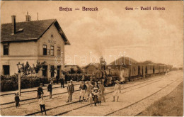 ** T2/T3 Bereck, Bereczk, Bretcu; Gara / Vasútállomás, Vonat, Gőzmozdony. Khell Bogdán Utóda Kiadása / Railway Station,  - Ohne Zuordnung