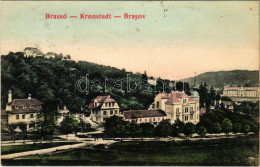 T2/T3 1906 Brassó, Kronstadt, Brasov; Postwiese / Postarét, Villa / Livadia Postei / Villa (fl) - Ohne Zuordnung