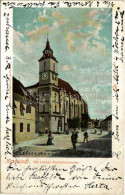 T3 1908 Brassó, Kronstadt, Brasov; Die Evangl. Stadtpfarrkirche / Evangélikus Plébániatemplom. Hiemesch / Lutheran Churc - Unclassified