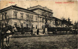 T3 1909 Csíkszereda, Mercurea Ciuc; Megyeháza. Szvoboda József Kiadása / County Hall (fa) - Unclassified