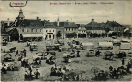 * T2/T3 1915 Fogaras, Fagaras; Ferenc József Tér, Piac, üzletek. J. Járos Kiadása / Piata Mare / Franz Josef-Platz / Squ - Non Classés