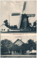 ** T3/T4 Gyalár, Ghelari; Szélmalom, Vasútállomás / Windmill, Railway Station (ázott / Wet Damage) - Ohne Zuordnung