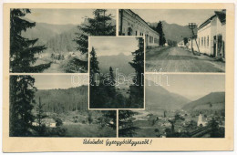 * T2 Gyergyótölgyes, Tölgyes, Tulghes, Tulghies; Mozaiklap. Jamnetzky Dohánytőzsde Kiadása / Multi-view Postcard - Unclassified