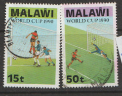 Malawi 1990  SG  838,40  World  Cup    Fine Used - Malawi (1964-...)