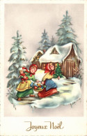 G5269 - TOP Glückwunschkarte Weihnachten - Kinder Mädchen Puppe Winterlandschaft Golddruck - R. Hamel - Other & Unclassified
