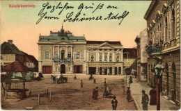 T2/T3 1908 Kézdivásárhely, Targu Secuiesc; Fő Tér, Piac, Szotyori János üzlete / Main Square, Market, Shops (kis Szakadá - Non Classés