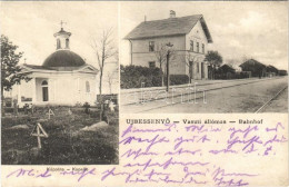 T3 1909 Újbesenyő, Újbessenyő, Besenova Noua, Dudestii Noi; Kapelle, Bahnhof / Kápolna, Vasútállomás. Wagner Péter Kiadá - Sin Clasificación