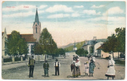 * T3 Alsókubin, Dolny Kubín (Árva, Orava); Fő Tér, Templom. Ferencz Adolf Kiadása / Main Square, Church (r) - Unclassified