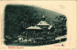 T3 1901 Kassa, Kosice; Csermelyi Kioszk. Breitner Mór Kiadása / Kiosk, Restaurant (kopott Sarkak / Worn Corners) - Ohne Zuordnung