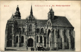 * T2/T3 Kassa, Kosice; Székesegyház Az új Szent Mihály Kápolnával, Piac. László Béla Kiadása 443. / Cathedral, Chapel, M - Non Classés