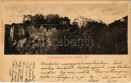 T2/T3 1901 Kékkő, Blauenstein, Modry Kamen; Kékkő Vára, Nógrádmegye Várai. Darvai Ármin Kiadása Kiadása / Hrad / Castle  - Sin Clasificación