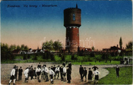 ** T2/T3 Komárom, Komárno; Víztorony, Focipálya, Futball / Wasserturm / Water Tower, Football Field With Players (EK) - Non Classés