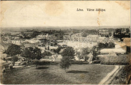 T4 1915 Léva, Levice; Látkép. Schulcz Ignác Kiadása / General View (vágott / Cut) - Unclassified