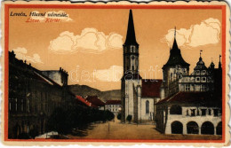 * T2/T3 1929 Lőcse, Levoca; Hlavné Námestie / Körtér, Templom, Városháza / Square, Church, Town Hall (EK) - Sin Clasificación