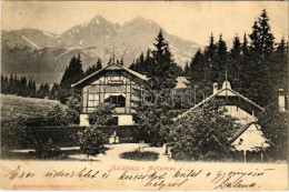 T2/T3 1906 Matlárháza, Matliary, Tatranské Matliare (Magas-Tátra, Vysoké Tatry); Nyaraló. Kuszmann Gyula Kiadása / Villa - Sin Clasificación