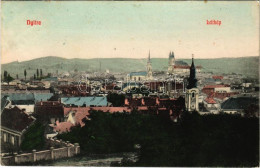 * T2/T3 1907 Nyitra, Nitra; Látkép, Zsinagóga / General View, Synagogue (EK) - Ohne Zuordnung